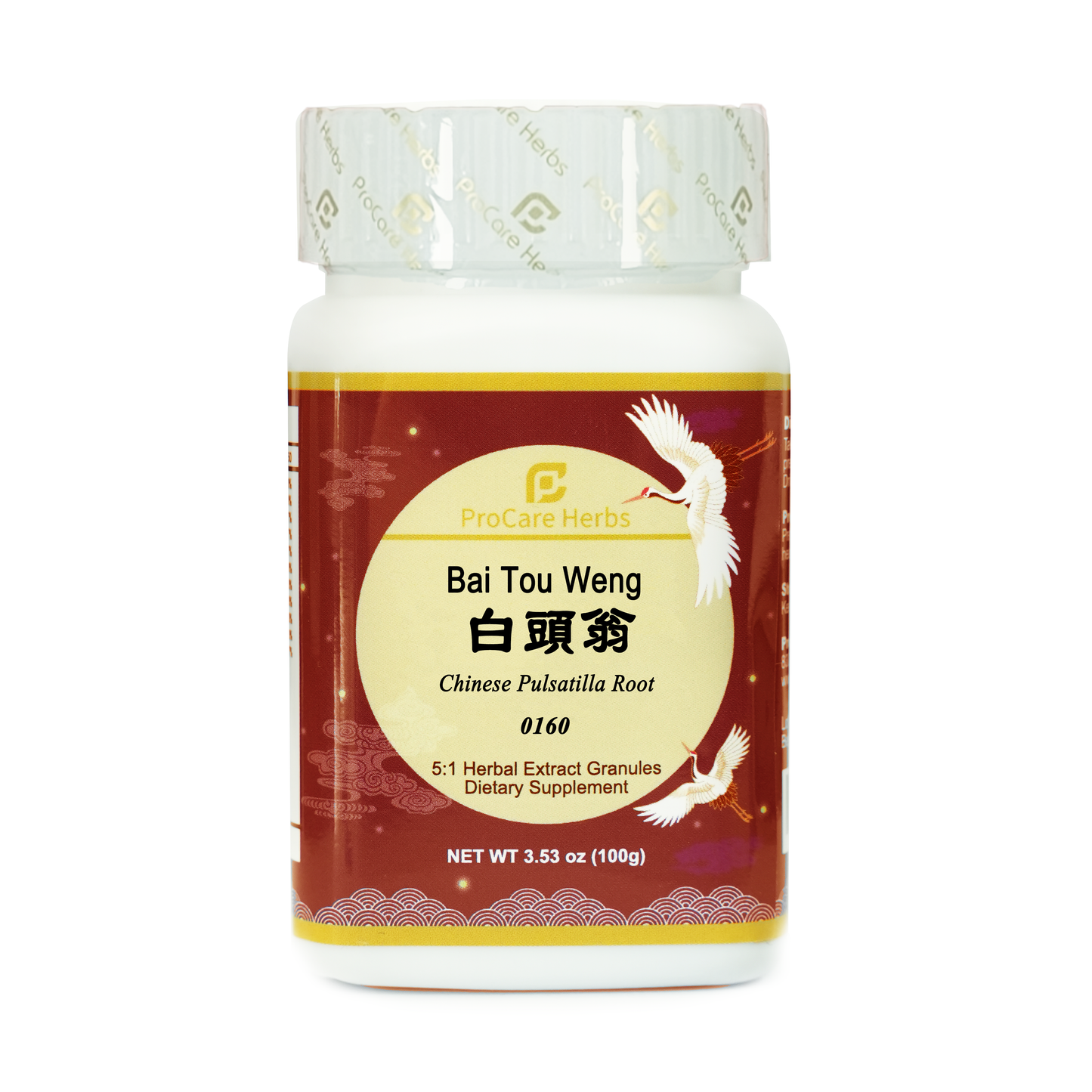 Bai Tou Weng 白头翁 Chinese Pulsatilla Root 0160