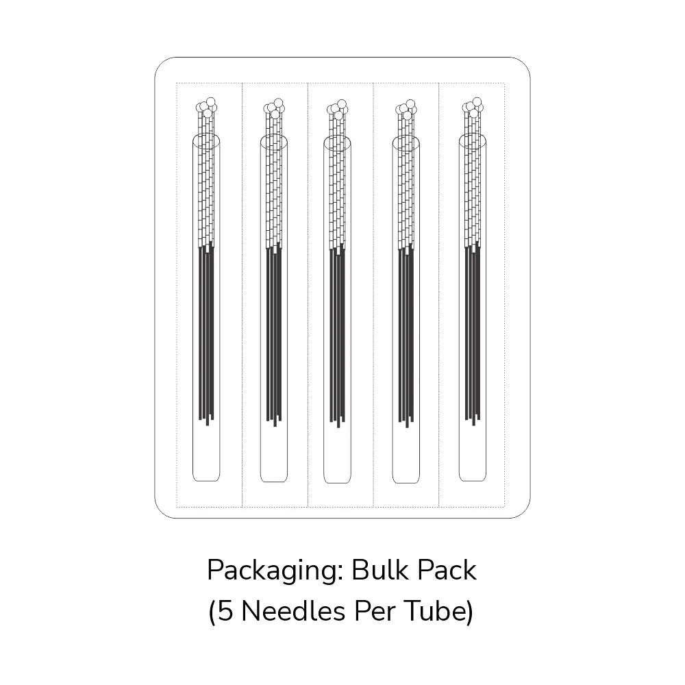 S3415 SilverStar 0.22 x 40mm (1.5") Acupuncture Needles (5 Needles/Tube, 500 PCS/Box) 华宝牌 (5针/管,500支)