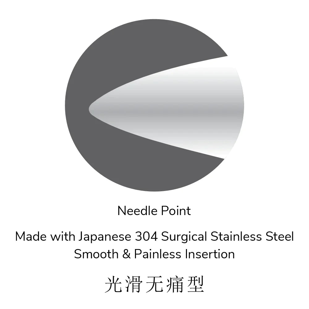 S3415 SilverStar 0.22 x 40mm (1.5") Acupuncture Needles (5 Needles/Tube, 500 PCS/Box) 华宝牌 (5针/管,500支)